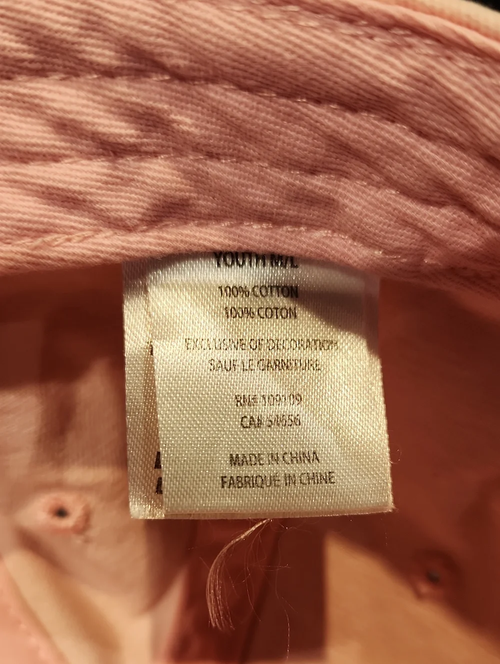 EUC Life Is Good Pretty Sweet Pink Hat w/cupcake Sz Youth M/L 100% Cotton